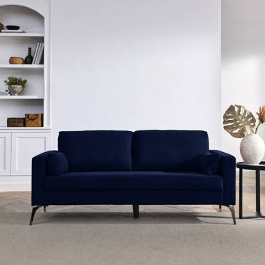 Navy blue 3 online seater sofa